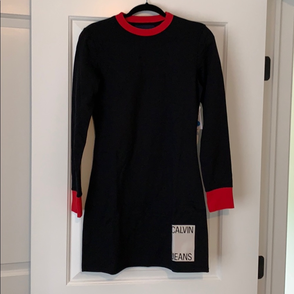 Calvin Klein Jeans Black Logo Dress